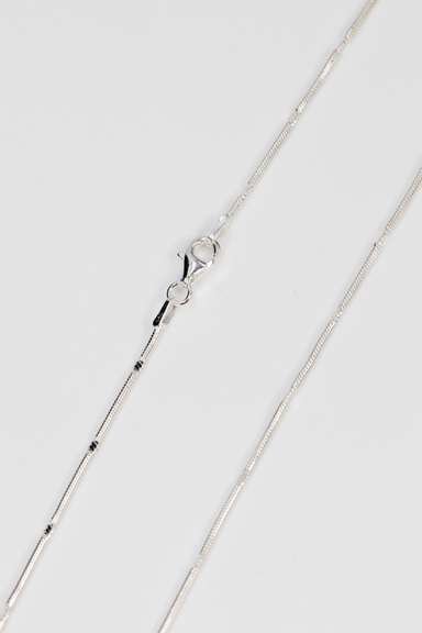 Italian .925 Sterling Silver 1.25mm Snake Chain w/Design 16 Inches