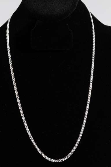Italian .925 Sterling Silver 3.4mm Miami Cuban Link Chain 24 Inches