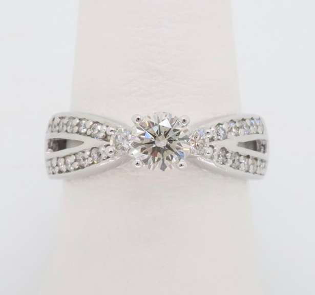 Kate McCullar Split Shank Diamond Engagement Ring