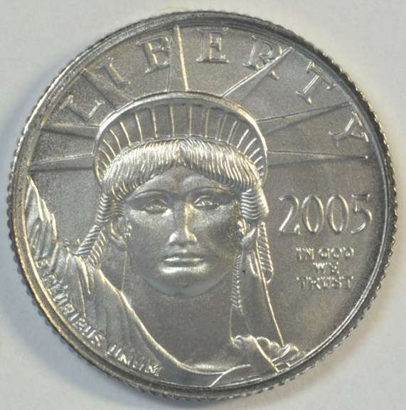 Perfect 2005 $10 Pure Platinum Eagle coin