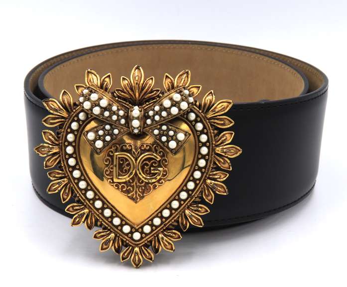 Dolce & Gabbana Devotion Leather Belt