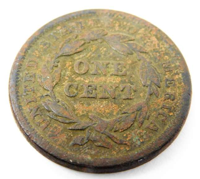 1843 U.S. Large Cent Coin