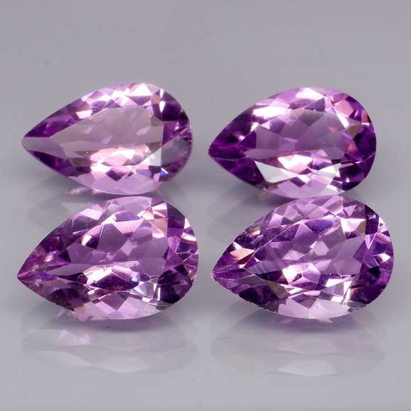 Rich 10.29ct top violet Brazilian Amethyst set