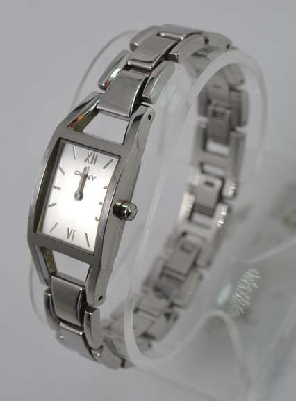 DKNY Silver Dial Ladies Watch, Pre-Owned.