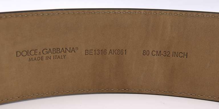 Dolce & Gabbana Devotion Leather Belt
