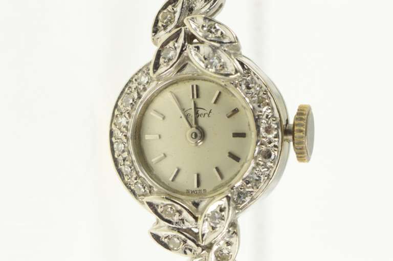 Kelbert Art Deco Diamond Floral Ladies Women's Watch
