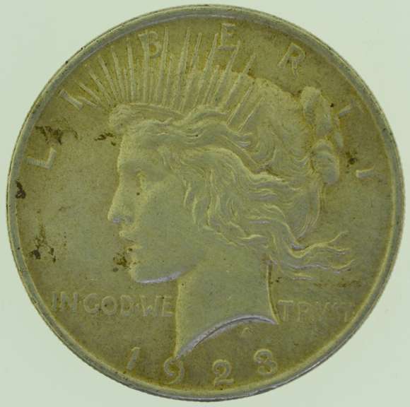 1923 $1 Silver Peace Dollar Coin