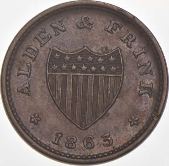 1863 Alden & Frink Civil War Token NY 140A