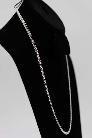 .925 Italian Sterling Silver 5.5mm Love Chain 24 Inches