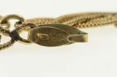 Gold Filled Ornate Retro Sim. Ruby Ornate Twist Link Bracelet