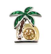 Platinum over 925 non tarnish sterling silver with  Dancing stone Pendant