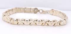 Vintage Italian Sterling Silver XO Bracelet