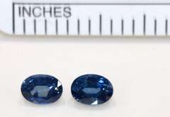 Bright Royal Blue Natural Sapphire Pair