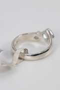 .925 Sterling Silver Blue Topaz Gemstone Ring Size 8