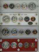 2 1959 & 2 1962 US Silver Proof Sets in holder