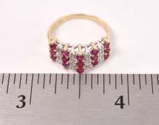 Marvelous Ruby and Diamond Ring in Yellow Gold