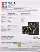 Fantastic Floral 10.75CTW Tourmaline & Approx. 5.00CTW Diamond Necklace in Gold Plated Sterling Silver