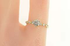 14K Yellow Gold 0.65 Ctw Classic Diamond Engagement Ring