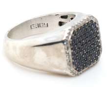 Effy Gents 1.20ctw Sapphire and 0.15ctw Diamond Ring in Sterling