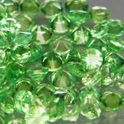 Rare 2.52ct untreated apple green Tsavorite set