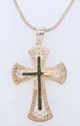 Vintage 925 Sterling Silver Cross Pendant on Chain