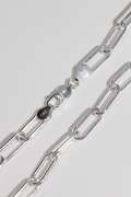 Italian .925 Sterling Silver 6.mm Paperclip Chain 16 Inches
