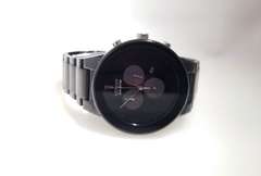 CITIZEN MEN'S CHRONOGRAPH ECO-DRIVE AXIOM BLACK ION-PLATED STAINLESS STEEL BRACELET WATCH 43MM