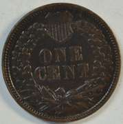 Glossy-brown XF 1886 Type 1 Indian Head Cent. Scarce