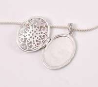 Estate Sterling Locket with Vermeil