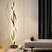 LED Spiral Floor Lamp Dimmable Warm White