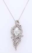 Masterpiece 18kt White Gold Diamond Pendant on Chain
