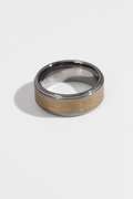 8mm Tungsten Carbide Wedding Band w/Laser Engraved Design Size 8