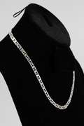 Italian .925 Sterling Silver 5.7mm Flat Marina Link Chain 18 Inches