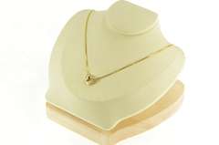 14K Yellow Gold 0.60 Ctw Diamond Ruby Heart Love Chain Necklace