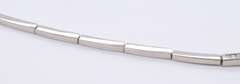 Spectacular 18kt White Gold Baguette and Round Brilliant Cut Diamond Necklace, Bracelet and Earrings Set
