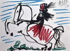 Vintage Pablo Picasso Lithograph Circa 1961