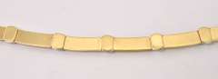 Stunning Bar and Bead Necklace in 18K Two-Tone Gold