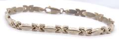 Vintage 925 Sterling Silver XO Link Bracelet