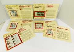 6 U.S. Commemorative Christmas Stamp Blocks