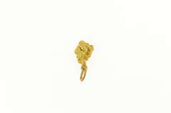 22K Yellow Gold Natural Cluster Textured Abstract Nugget Charm/Pendant