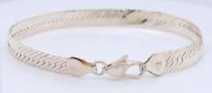 Italian 925 Sterling Silver Herringbone Bracelet