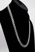 Sterling Silver 8.2mm Curb Link Chain 22 Inch