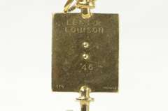 10K Yellow Gold 1940's Boston University Enamel Key Charm/Pendant