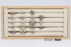 .925 Sterling Silver Ring Assortment Various Sizes & Styles (20 Ring Lot)