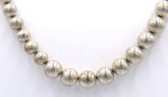 Vintage Sterling Silver Ball Necklace