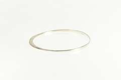 Sterling Silver Hammered Designer Asymmetrical Bangle Bracelet