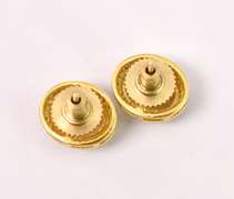 Elegant 5.00CTW Citrine & 0.50CTW Diamond Earrings in Gold Plated Sterling Silver