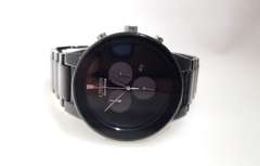 CITIZEN MEN'S CHRONOGRAPH ECO-DRIVE AXIOM BLACK ION-PLATED STAINLESS STEEL BRACELET WATCH 43MM