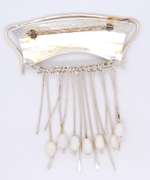 Vintage 925 Sterling Silver Dangle Brooch