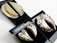 3 Pairs of Sterling Silver Earrings